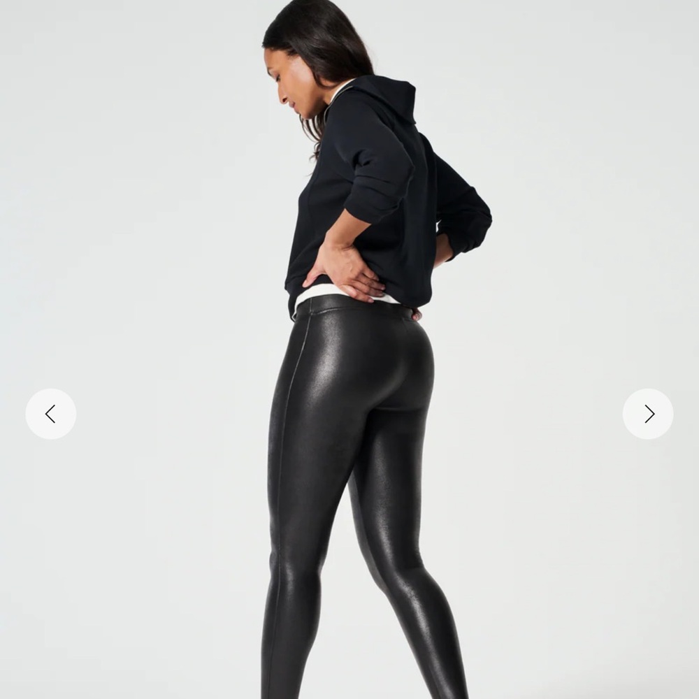Spanx Shape Faux Leather Leggings - Picture 2 of 6